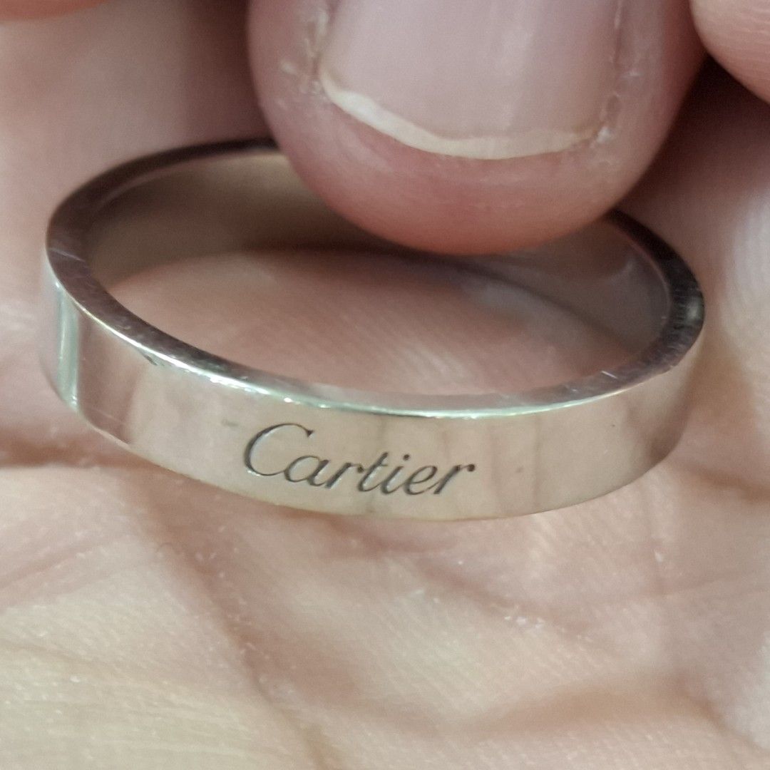 Authentic Cartier Platinum 950 Ring Men s Fashion Watches Accessories Jewelry on Carousell