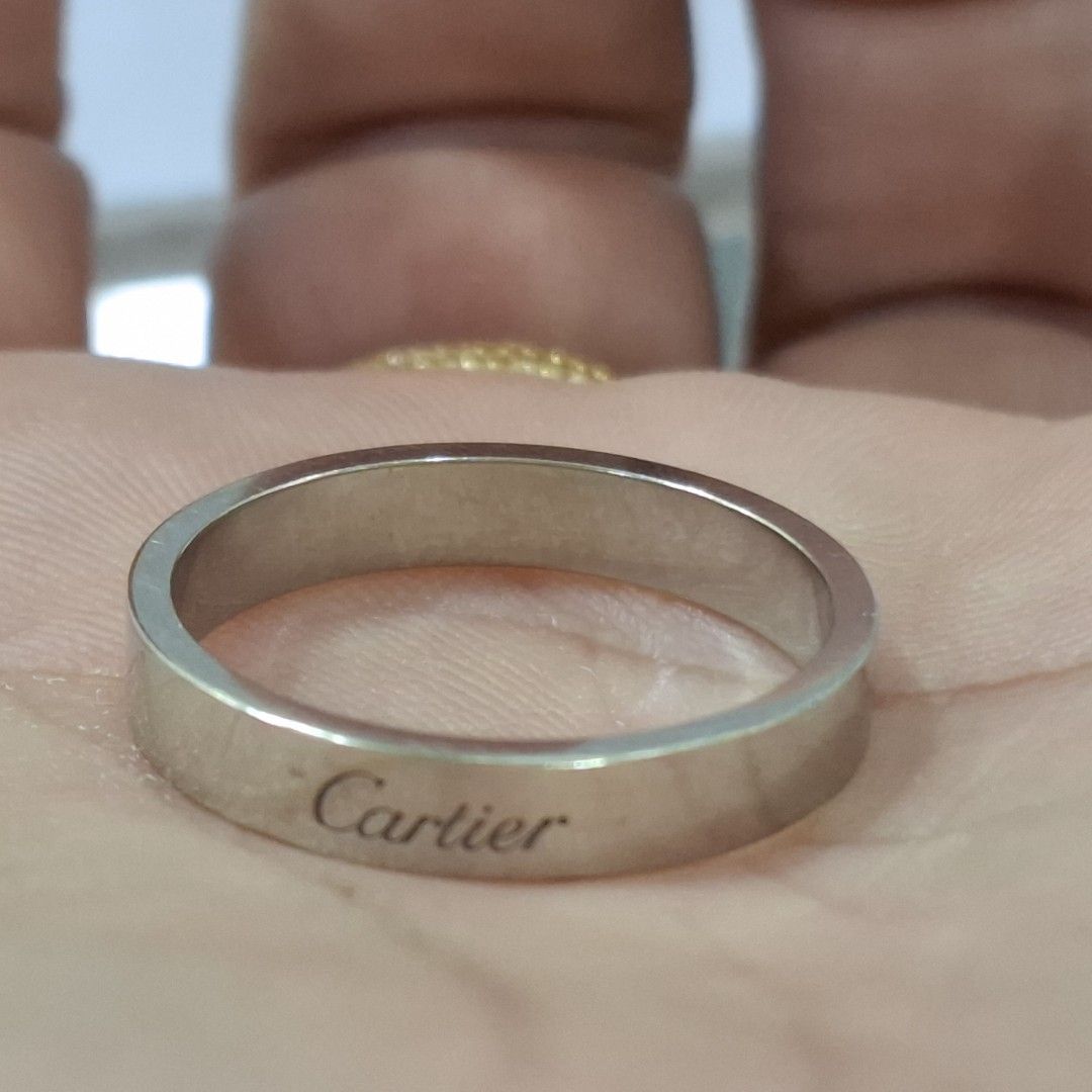 Authentic Cartier Platinum 950 Ring Men s Fashion Watches Accessories Jewelry on Carousell