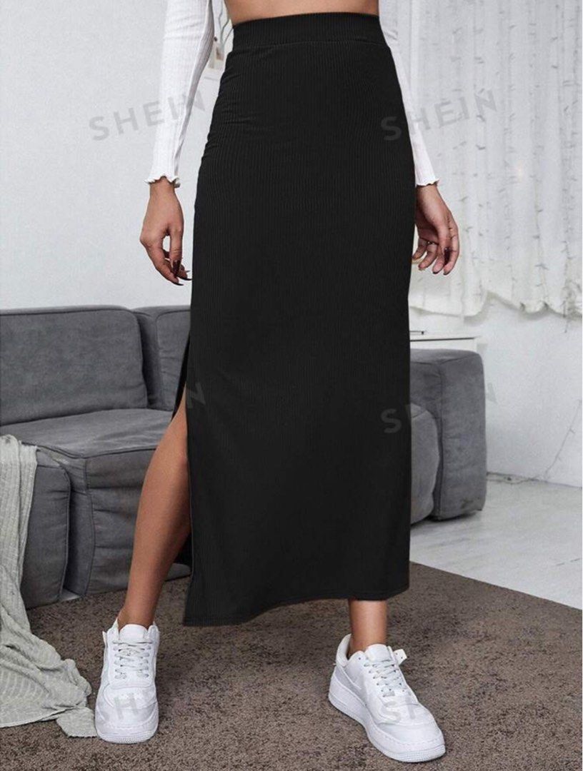 Split thigh skirt outlet