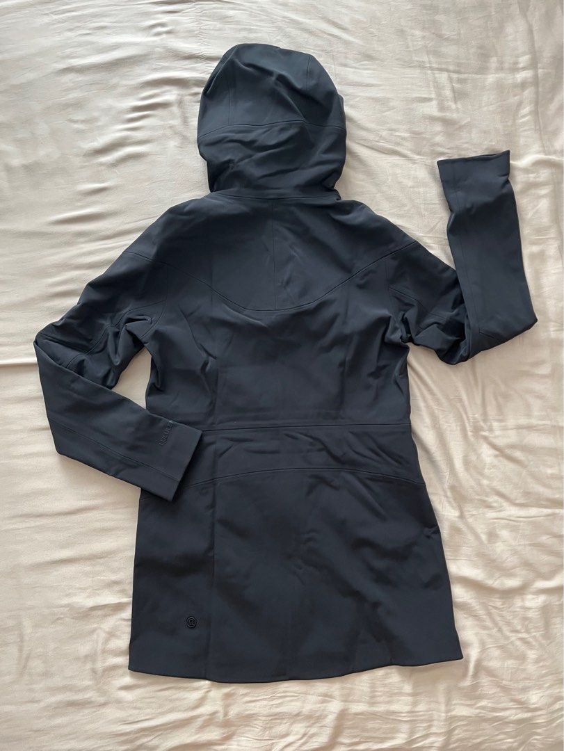 BNWT Lululemon RepelShell Rain Jacket Size 6 BLACK Women s Fashion Activewear on Carousell