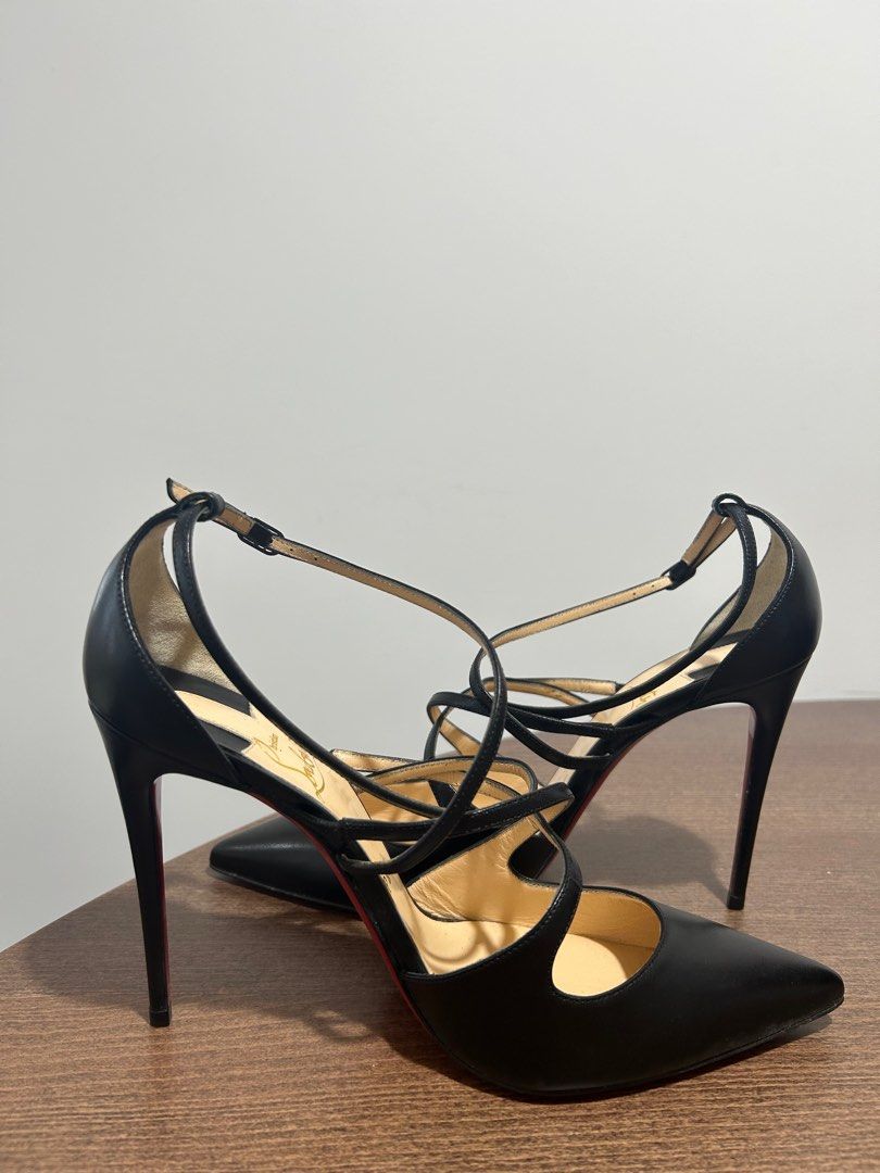 Louboutin wrap heels deals