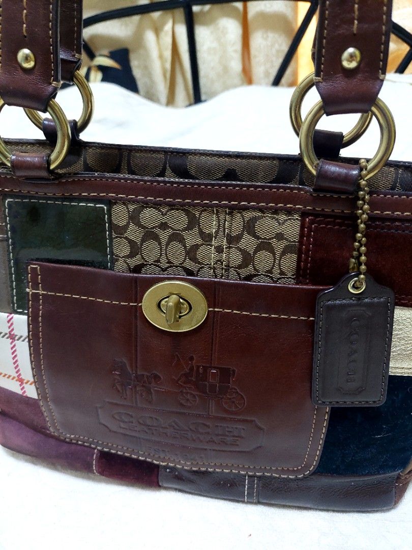 Coach vintage patchwork tote Women s Fashion Bags Wallets Tote Bags on Carousell