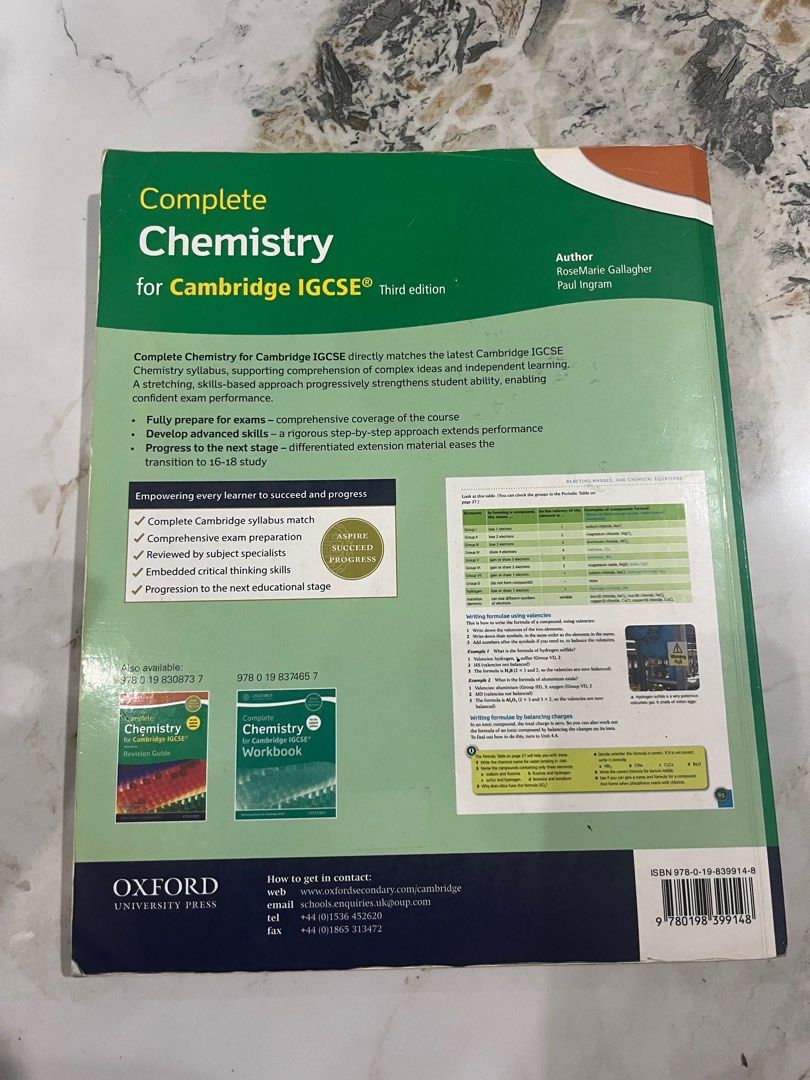 Complete chemistry for cambridge igcse third edition buku alat