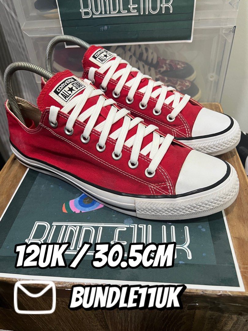 Converse Chuck Taylor All Star Low Ox Red Men s Fashion Footwear Sneakers on Carousell