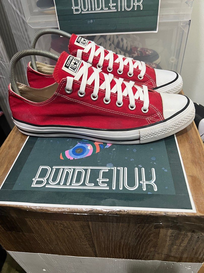 Converse Chuck Taylor All Star Low Ox Red Men s Fashion Footwear Sneakers on Carousell