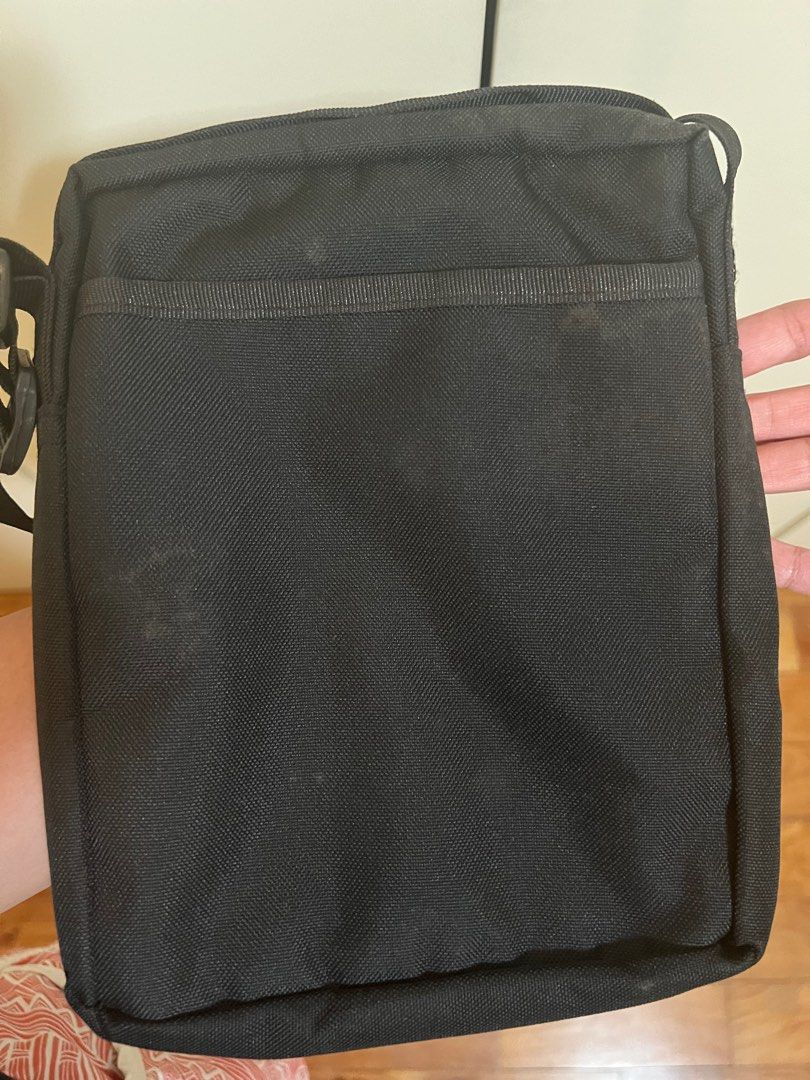 Cross Body Sling Bag (Category: Cross-body Bags) located in Manila. Submitted by project40 (Listing ID 1314507888, Image 3). Description: Black Sling bag Basic material 3 front pockets with zipper 1 big pocket at the back Around 18 cms length, 22 cms height Adjustable straps Hardly used Meet up/pick up is ok (see preferred locations below) Meet up during weekends or evening of weekdays Tropical Hut BF Homes Paranaque Madison Galeries Near Alabang