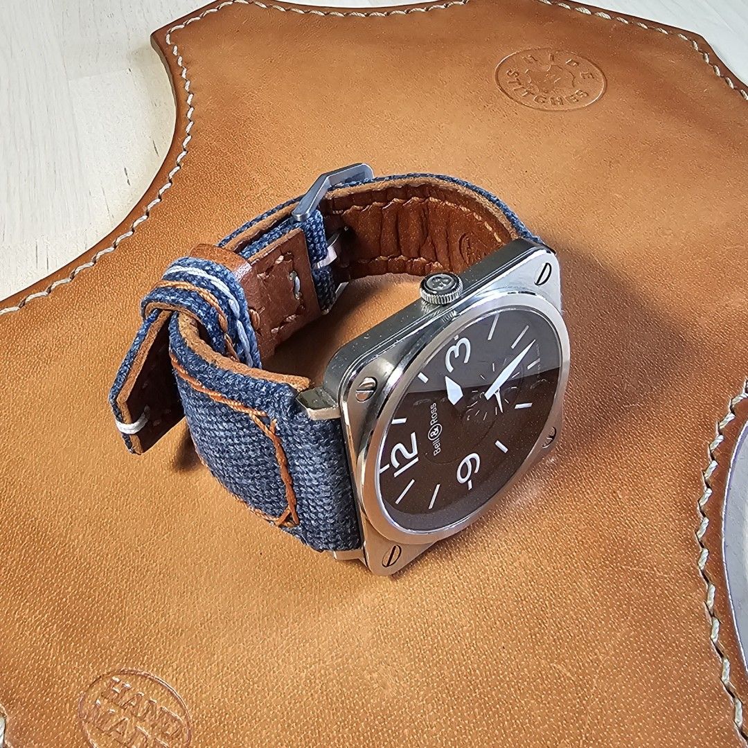Custom canvas watch straps discount