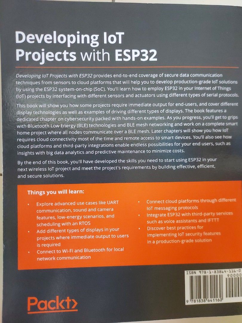Developing IoT projects with ESP32 plus ESP32 chip, Hobbies & Toys ...