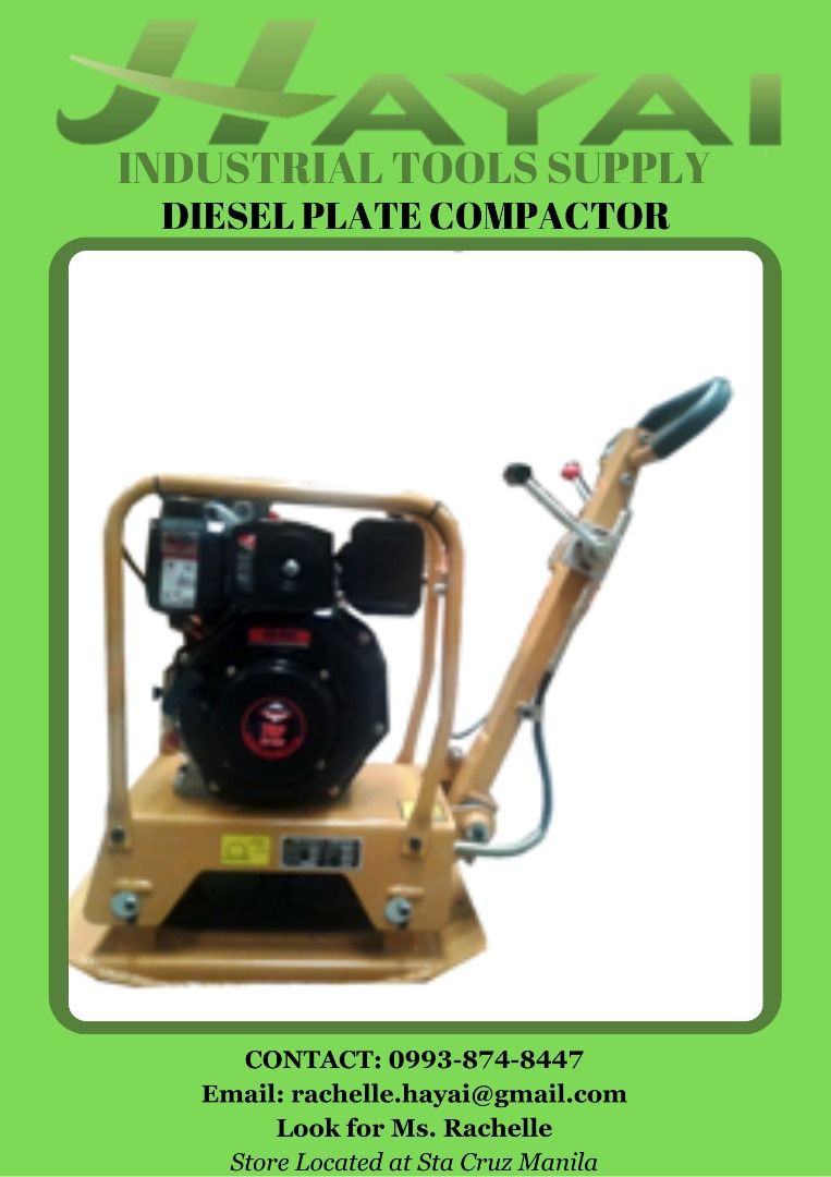 DIESEL PLATE COMPACTOR, Commercial & Industrial, Industrial Equipment ...