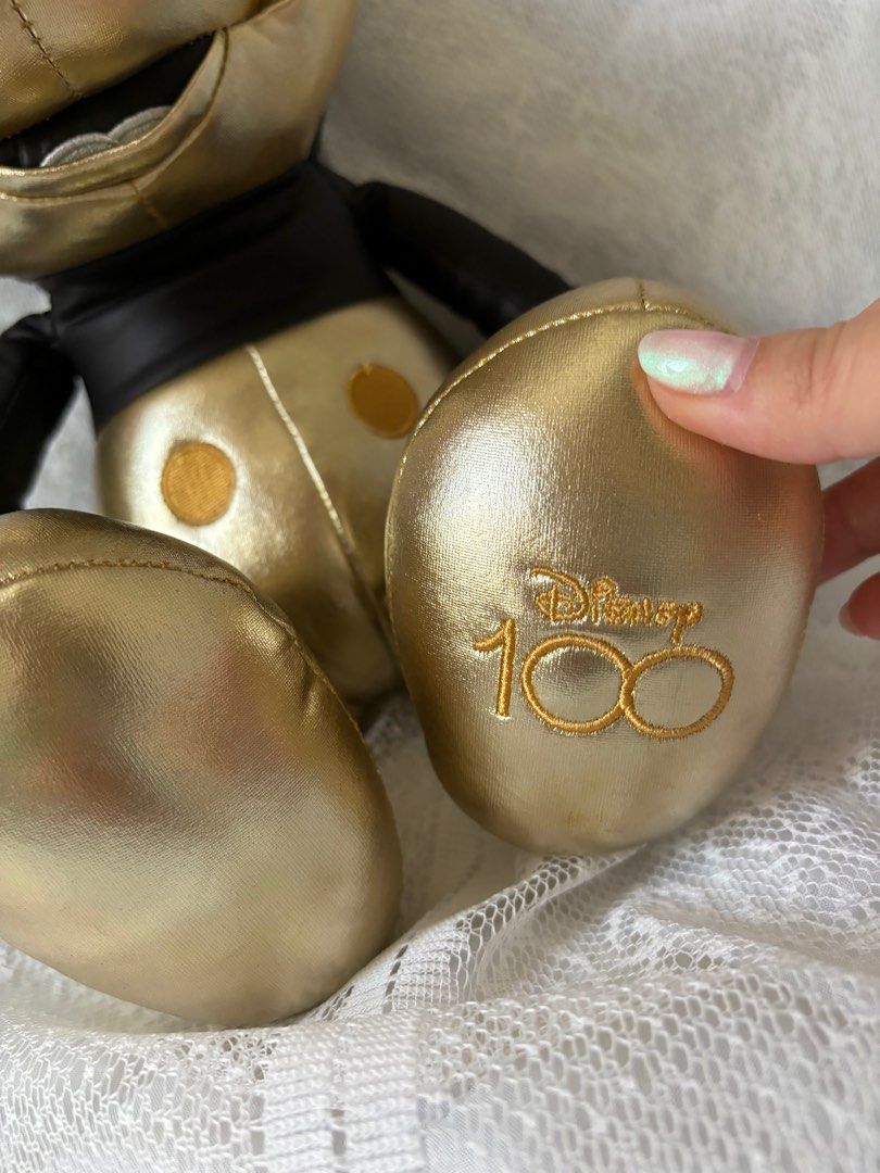 Disney golden Mickey Mouse 100 anniversary edition Hobbies Toys Toys Games on Carousell