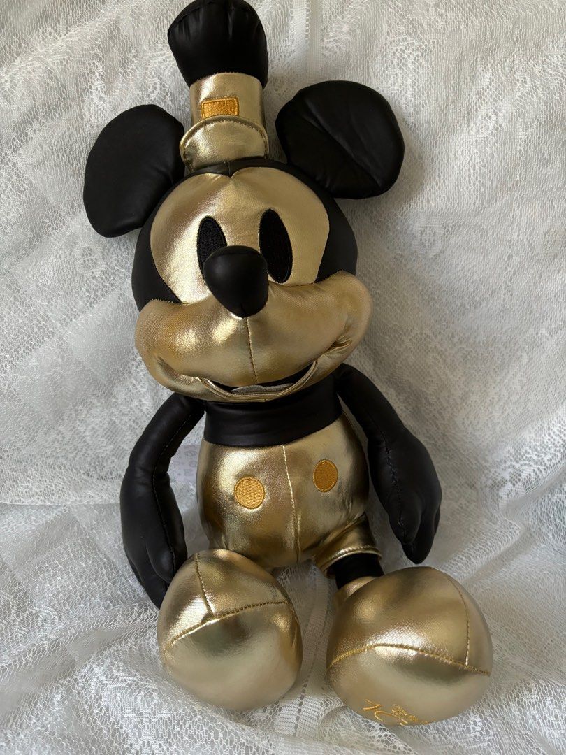 Disney golden mickey plush new arrivals