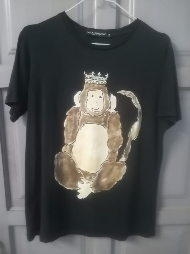 DOLCE GABBANA MONKEY KING TSHIRTS Women s Fashion Tops Shirts on Carousell