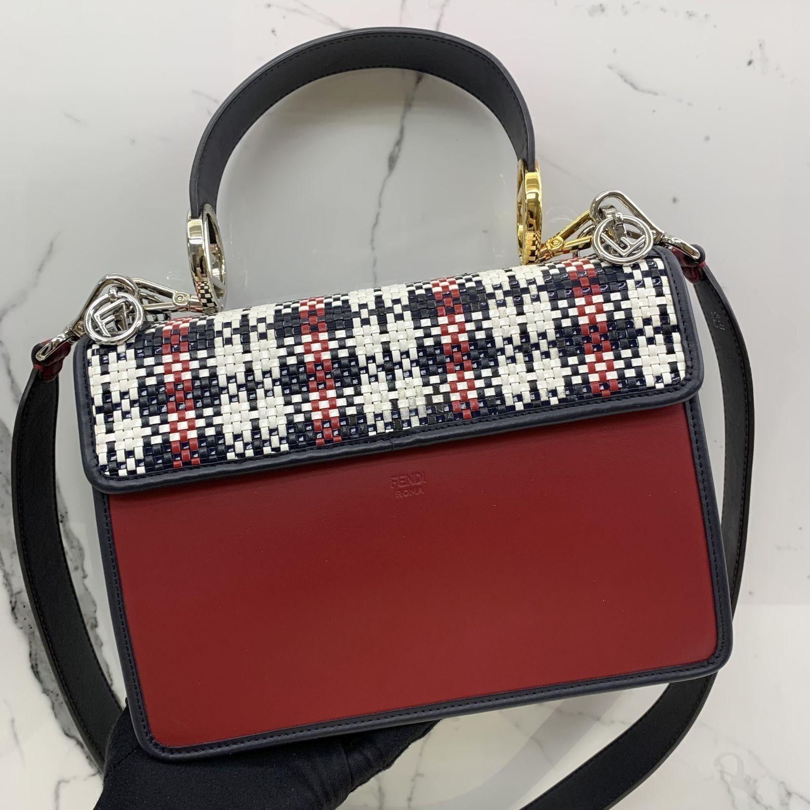 DISCOUNTED FENDI KAN I 8BT284 2WAY SHOULDER BAG 247033416 WE