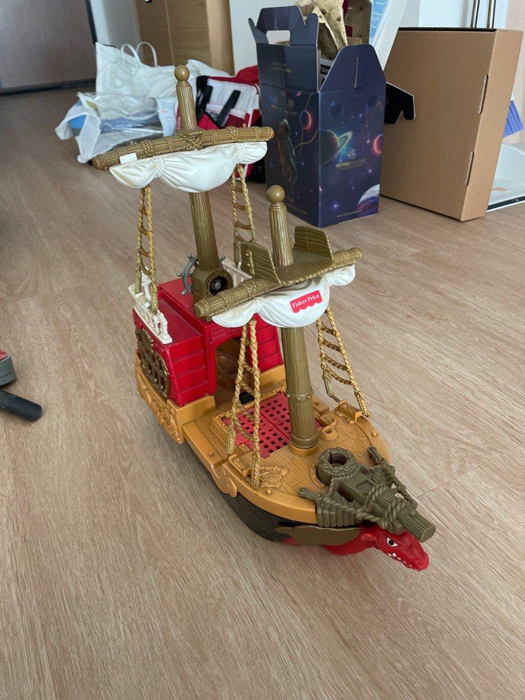 Fisher price pirate ship 90s deals
