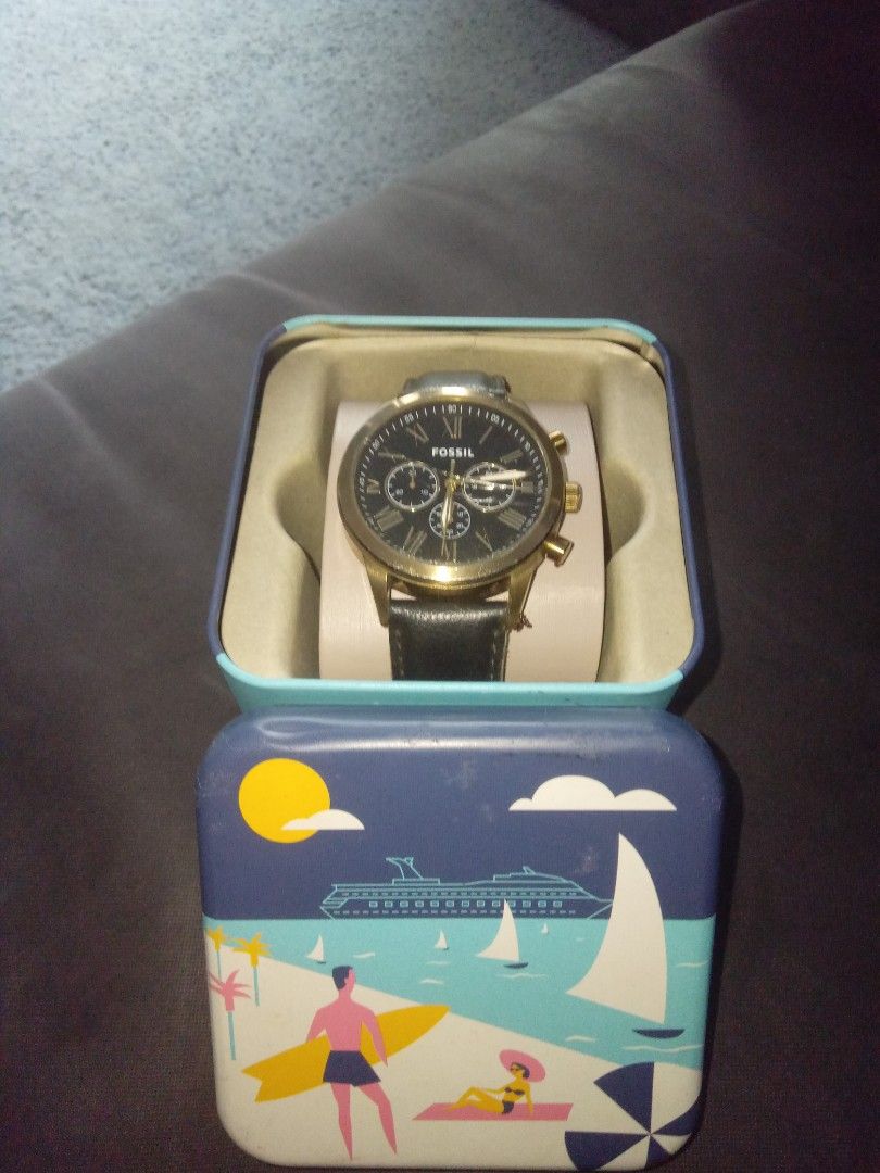 Fossil gold mens watch shop