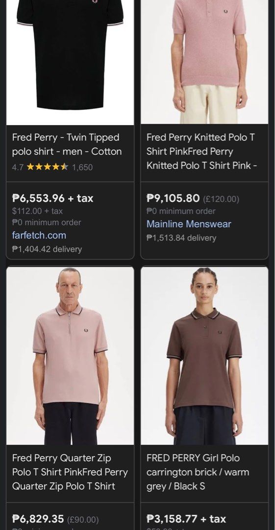 Fred perry black tipped polo shirt shop