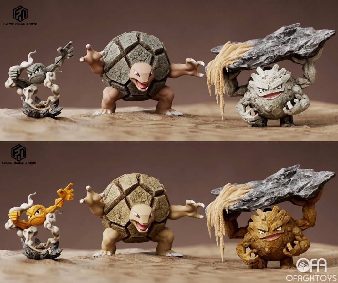 🔥Gk新品預訂🔥飛鼠精靈寶可夢小拳石&隆隆石&隆隆岩進化組, 興趣及遊戲, 玩具& 遊戲類- Carousell