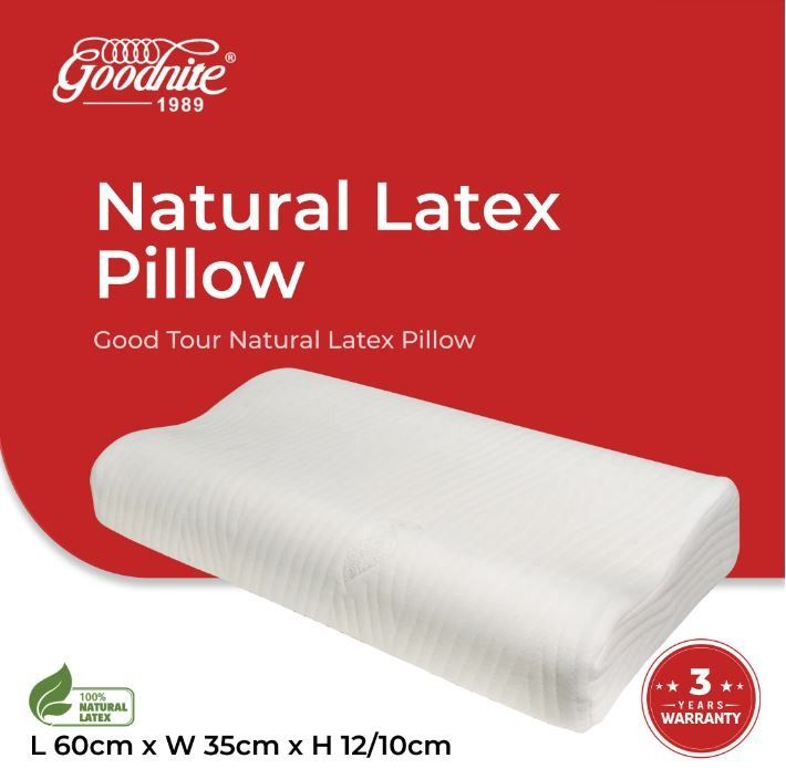 Goodnite Good Tour Contour Latex Pillow Furniture Home Living Bedding Towels on Carousell
