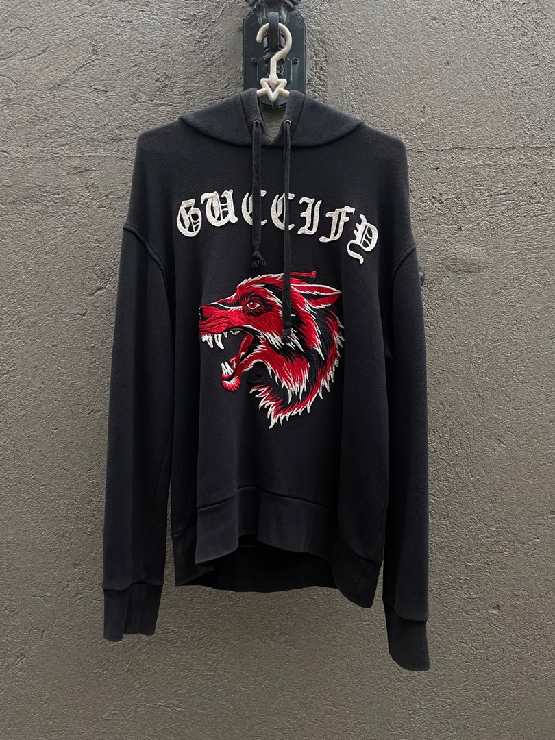 Gucci hoodie wolf sale