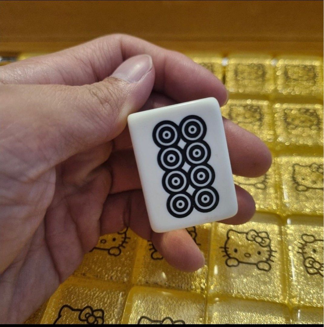Hello kitty gold mahjong tile set, Hobbies & Toys, Toys & Games on ...