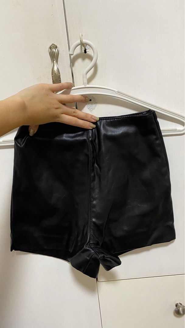 H&m leather shorts discount
