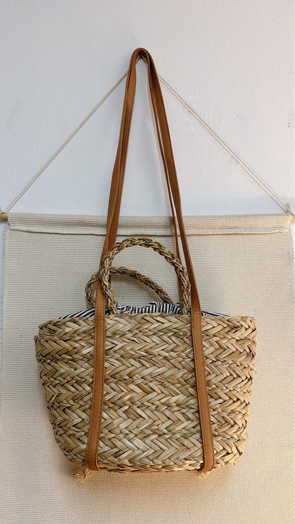 Rattan bag h&m hot sale