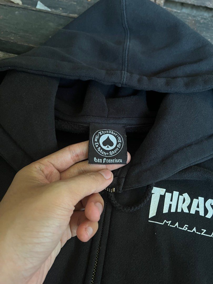 Ciri ciri hoodie thrasher original best sale