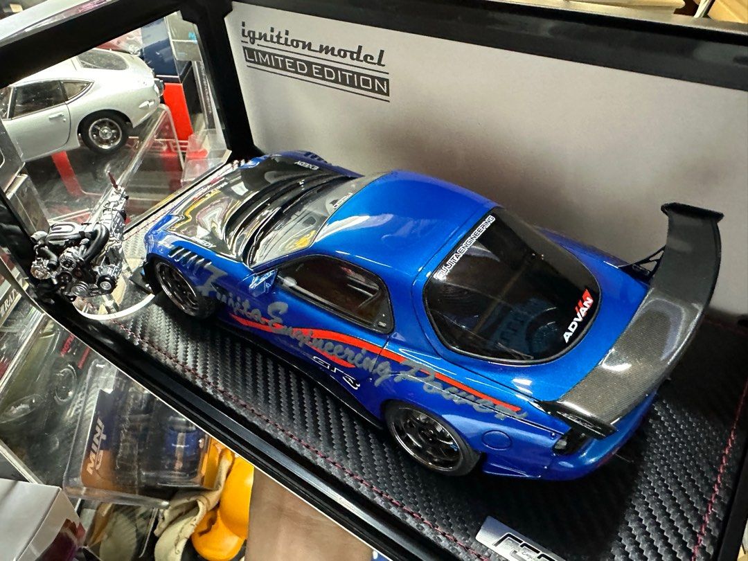 IG2962 1/18 FEED Afflux GT3 FD3S 魔王 エンジン Ignition Model 1:18 FEED Afflux GT3 (FD3S) Blue Metallic