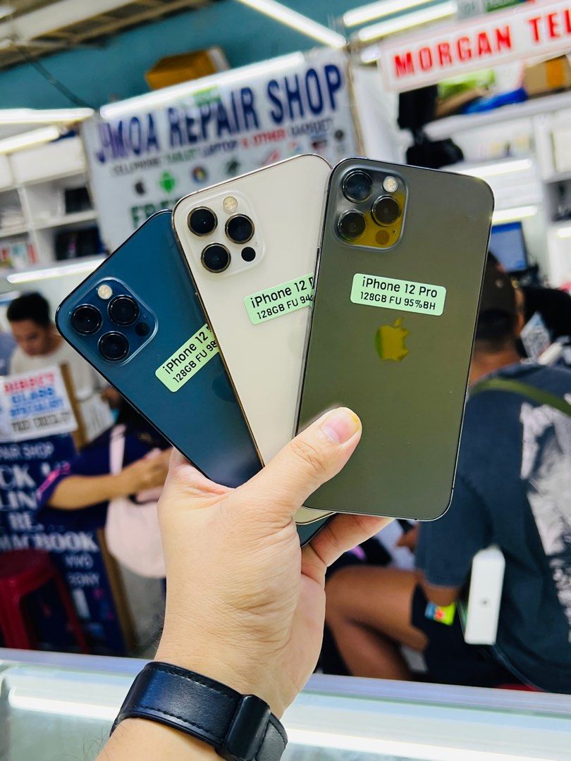 Iphone 12 Pro 128GB 95bh no issues Openline any sim will do (Category: iPhone 12 Series) located in San Juan City. Submitted by saabangadgetshop (Listing ID 1314540894, Image 3). Description: Onhand | Pre-owned iPhone 12 Pro 128GB OPENLINE 95bh NO HIDDEN ISSUES NO HISTORY OF REPAIR 99%Smooth TEST TO SAWA RESET ALL YOU WANT NOT REFURBISHED AUTHENTIC PHONE ALL WORKING Mode of Payment : ⬇️ ▪️Cash ▪️Bank Transfer ▪️Gcash ▪️Credit Card + interest ▪️Gg