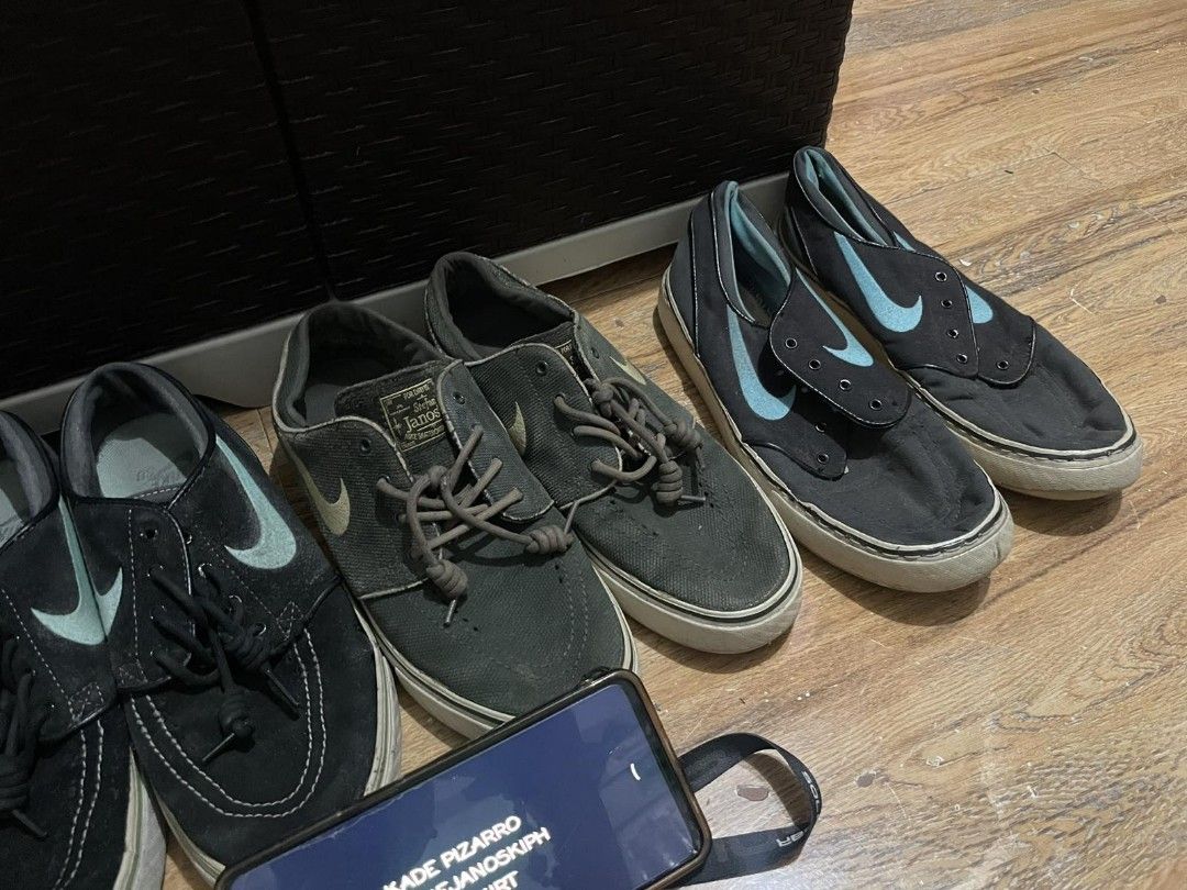 Janoski (Category: Sneakers) located in Makati City. Submitted by aleeli (Listing ID 1314451442, Image 3). Description: For sale: BEATERS‼️ Tiffany V3 / 7 mens OG venom / 7 mens Sequioa Filbert / 6.5 mens Gamma Blue / 7 mens. (Stitched) Issues: sole seps/dirt 2000 as pack‼️ Makati/BGC/Pateros.
