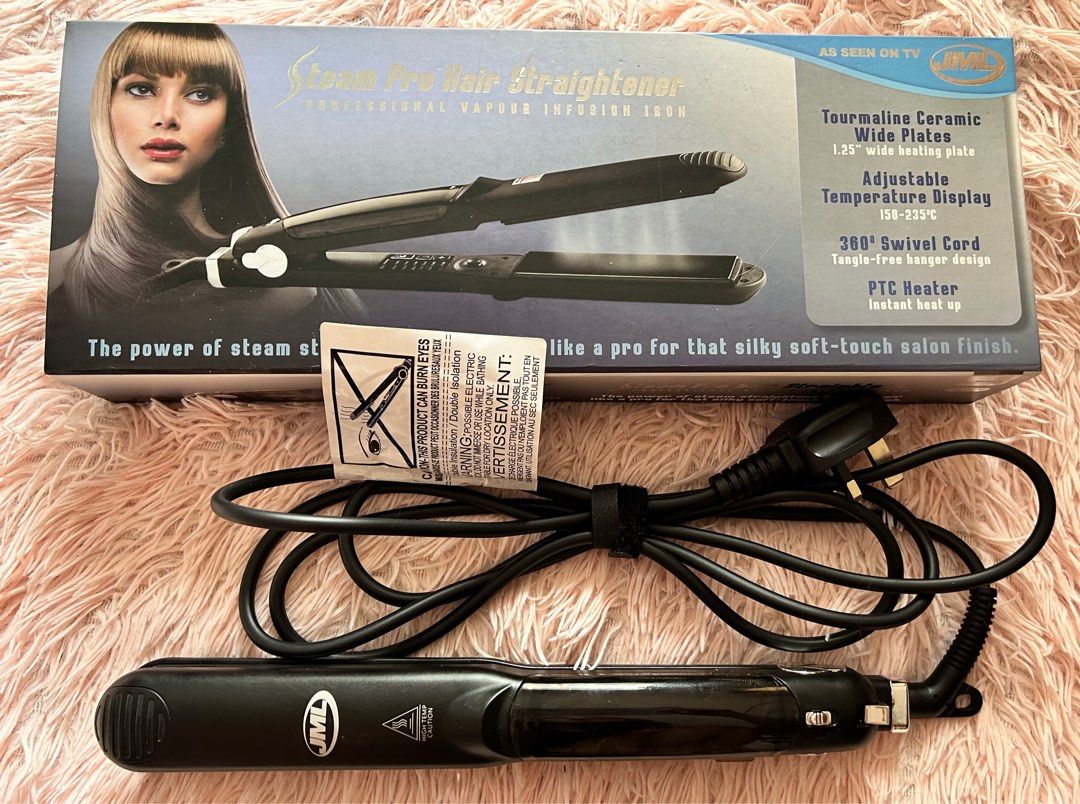 JML Steam Pro Hair Straightener Beauty Personal Care Hair on Carousell