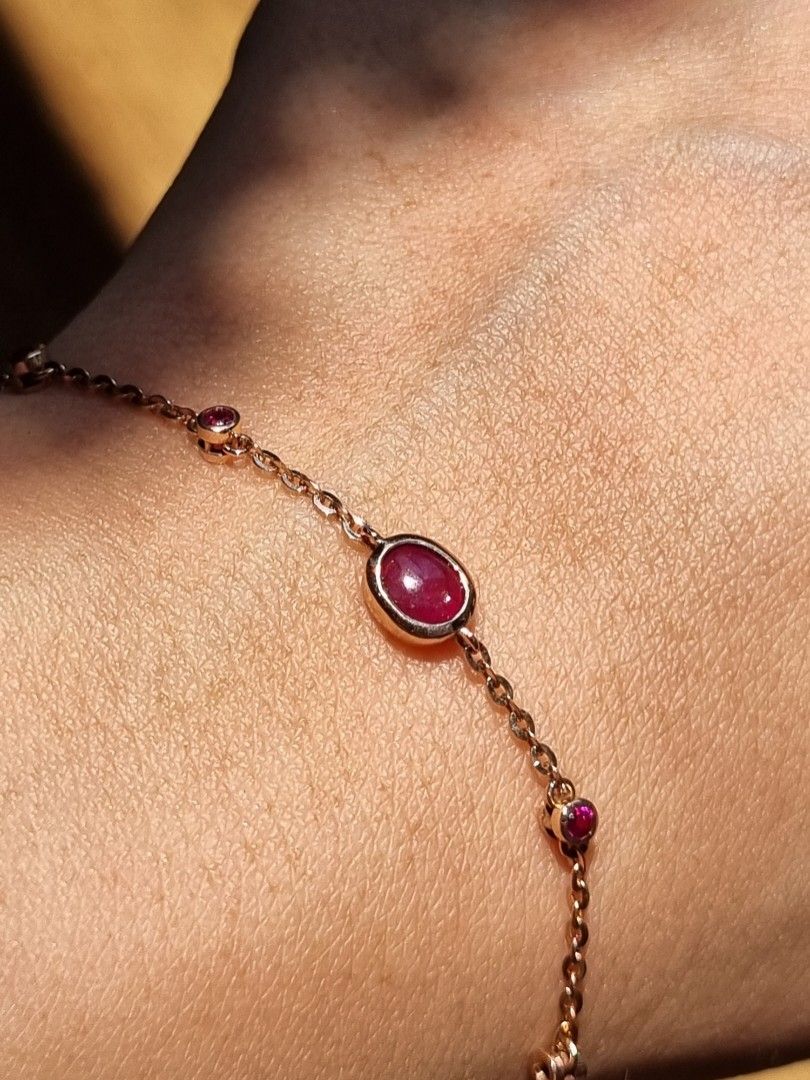 Burmese ruby bracelet online