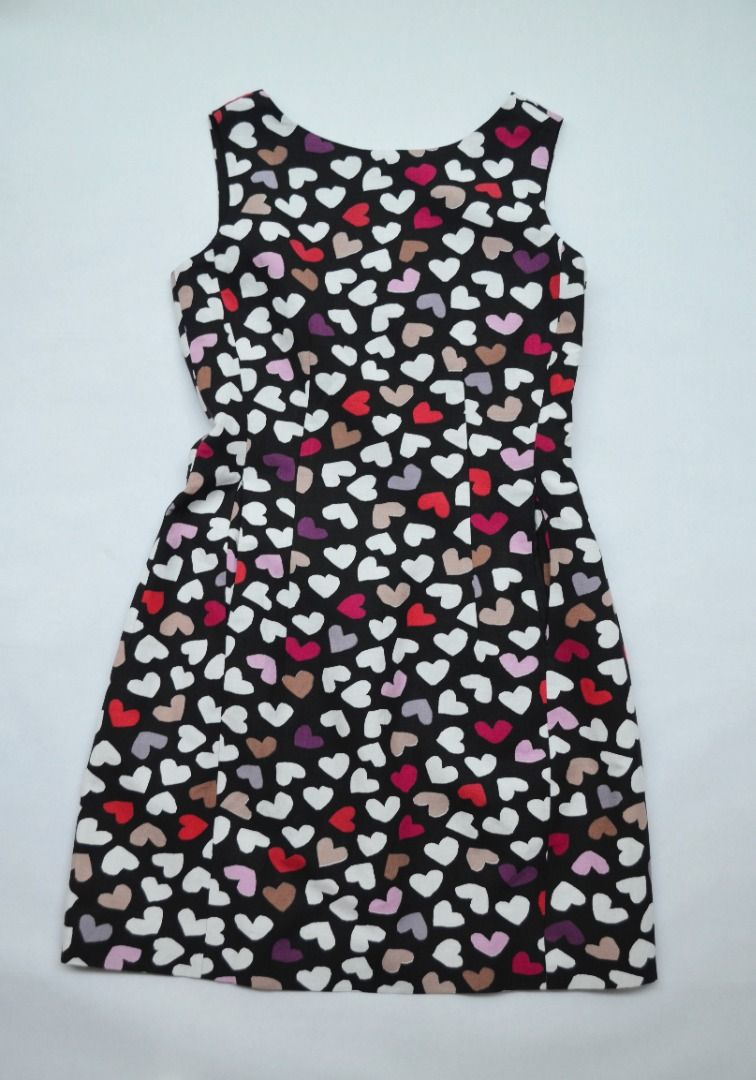 Kate Spade Heart Prints Dress Size S UK 8 Luxury Apparel on Carousell