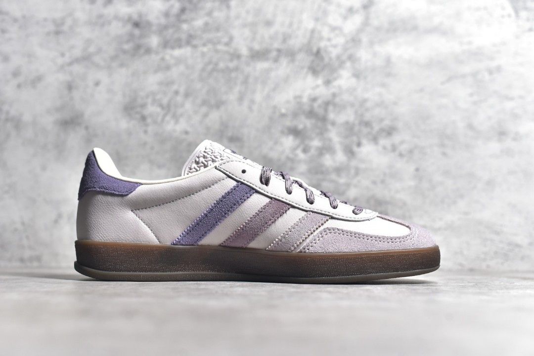 adidas gazelle silver green womens Adidas x Kith Unisex Gazelle Indoor Purple Low Top Sneakers