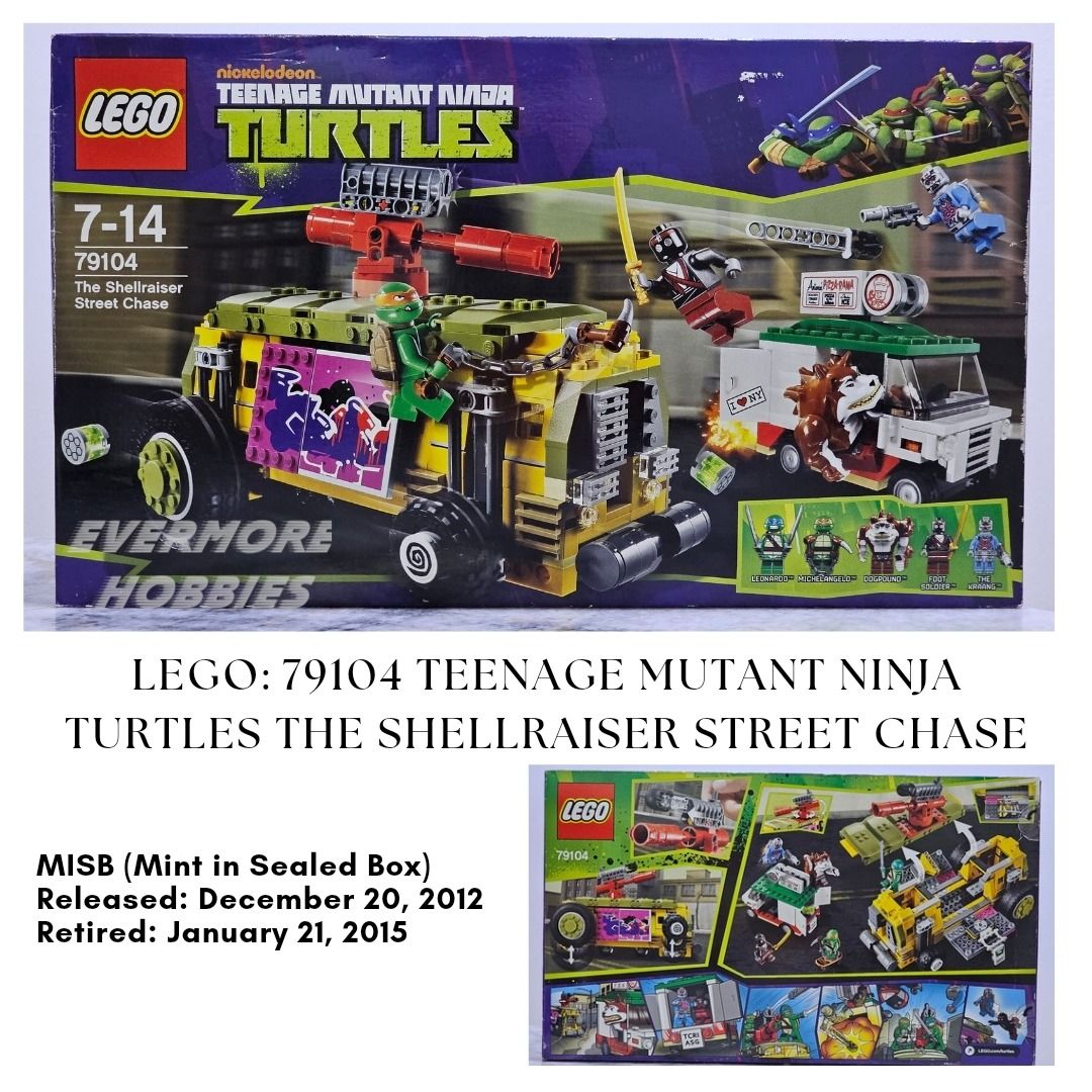 Lego 79104 teenage mutant ninja turtles the shellraiser street chase 2025