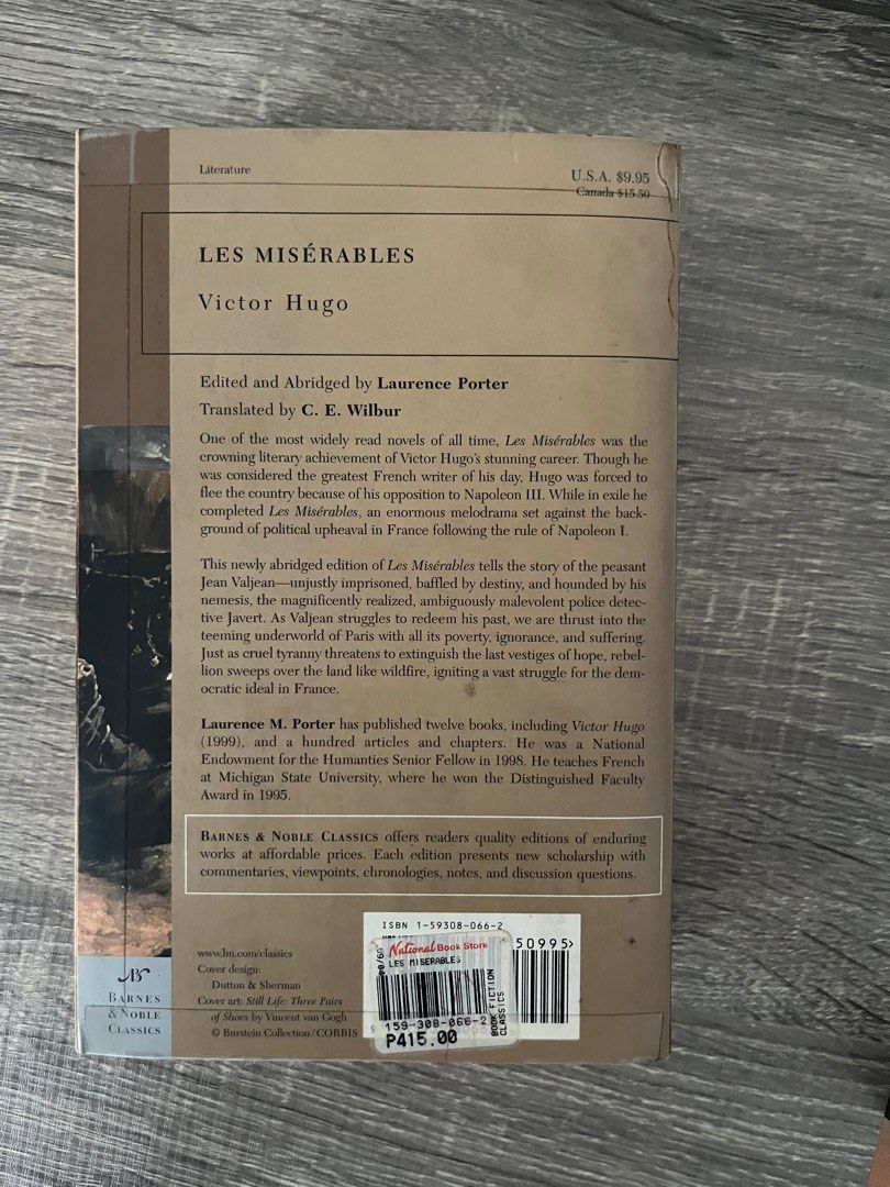 Les Miserables (Category: Storybooks) located in Manila. Submitted by jillai_208 (Listing ID 1314382664, Image 2). Description: RFS: decluttering MOP: Gcash MOD: To be shouldered by buyer. Can do same day delivery..