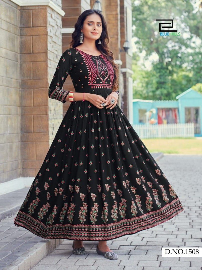 New latest long gown cheap