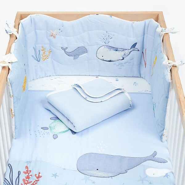 Mothercare you me and sea cot bumper, Babies Kids, Baby Nursery