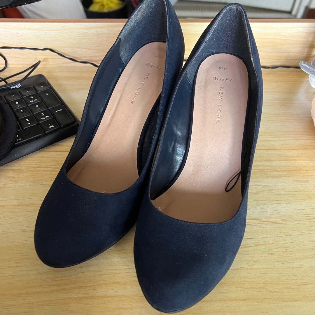 New look blue court shoes deals