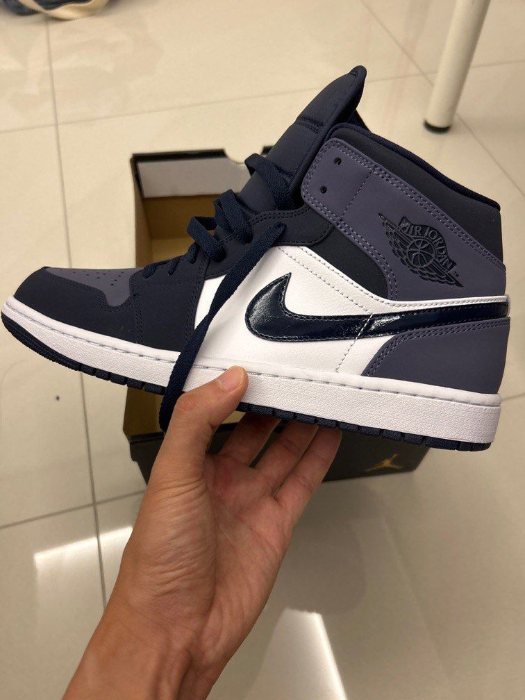 Nike Air Jordan 1 Mid Sanded Purple Men s Fashion Footwear Sneakers on Carousell