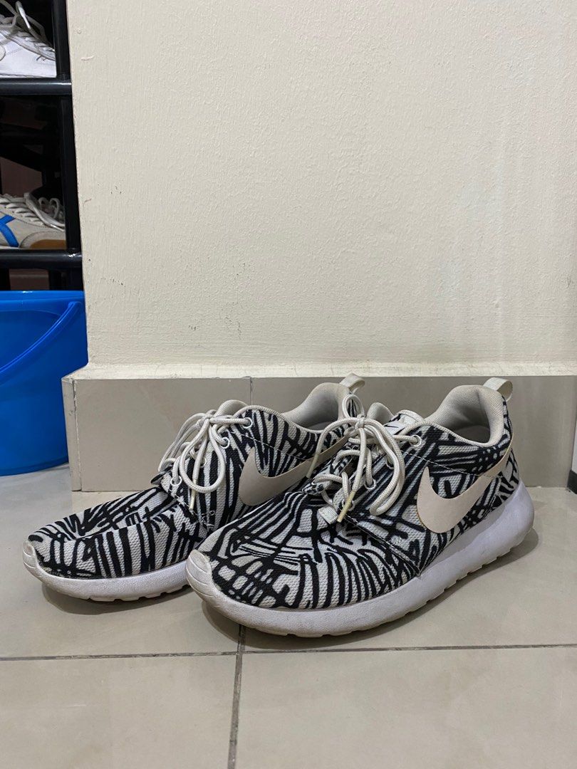 Nike Roshe Run Black White Womens Women s Fashion Footwear Sneakers on Carousell