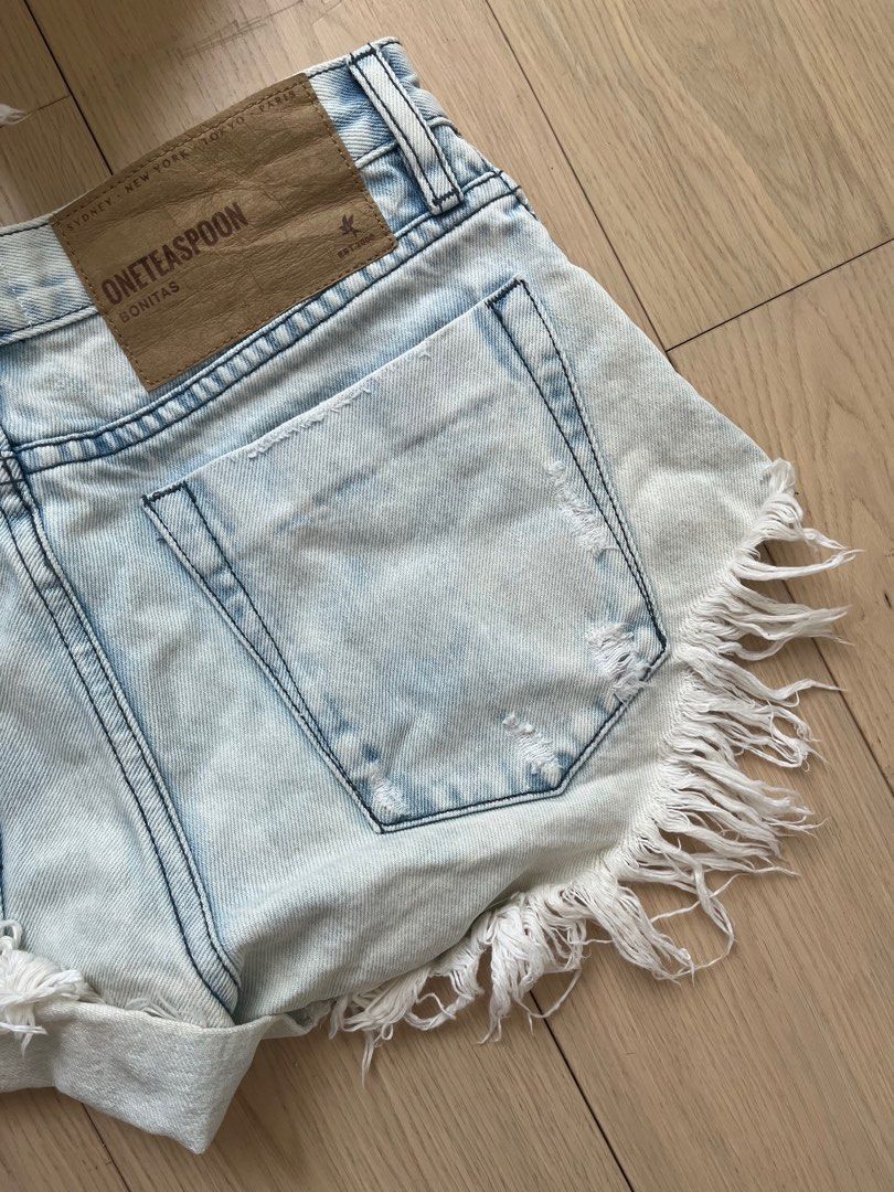 One Teaspoon Denim Shorts Size 24 Carousell