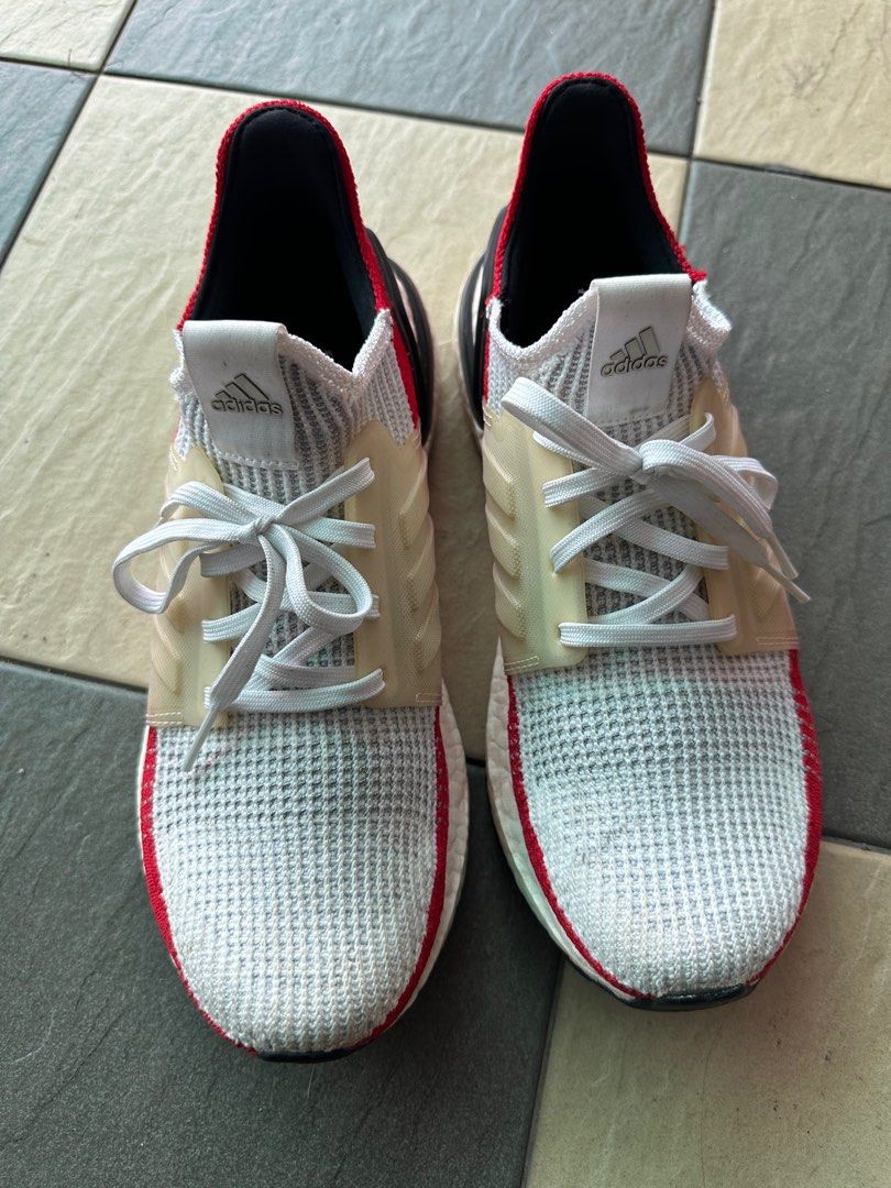 ORIGINAL ADIDAS ULTRABOOST 19 WHITE RED SCARLET MEN SHOES, Men's Fashion,  Footwear, Sneakers on Carousell