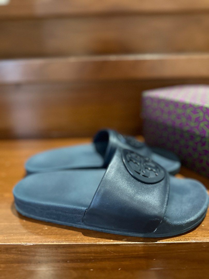 Tory burch black lina slide outlet