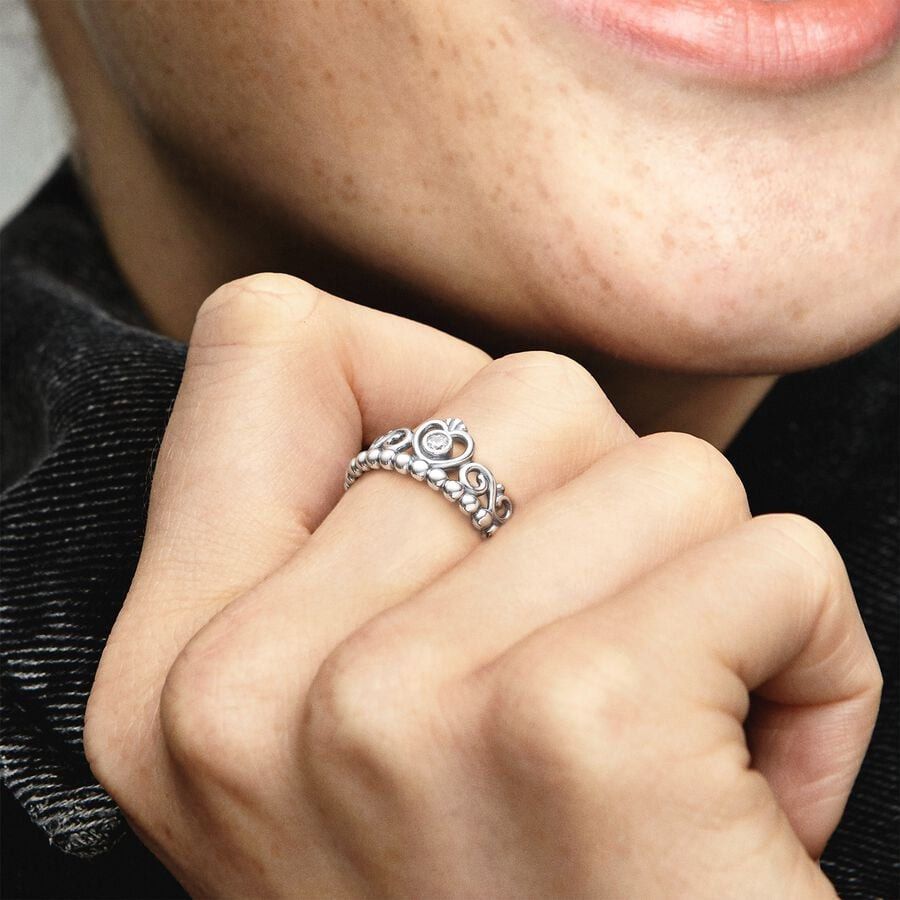 Pandora Princess Tiara Crown Ring Silver S925 Men s Fashion Watches Accessories Jewelry on Carousell