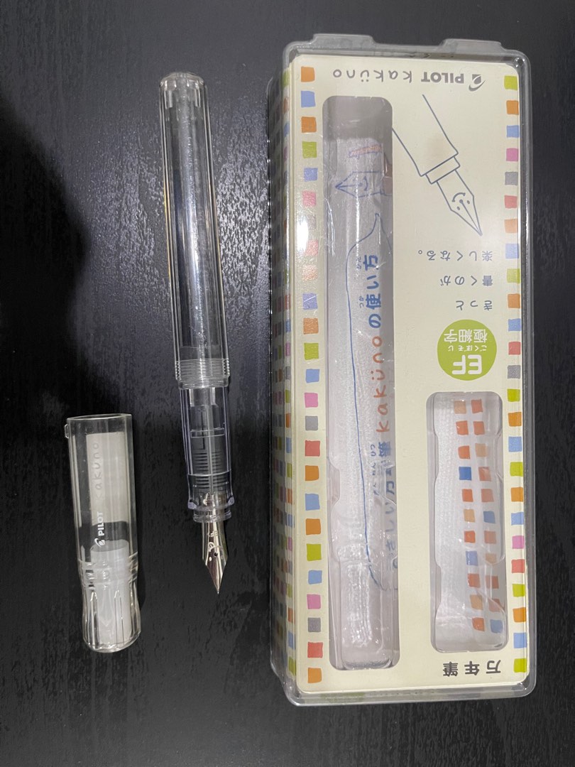 Pilot Kakuno Clear (EF) no converter, Hobbies & Toys, Stationary ...