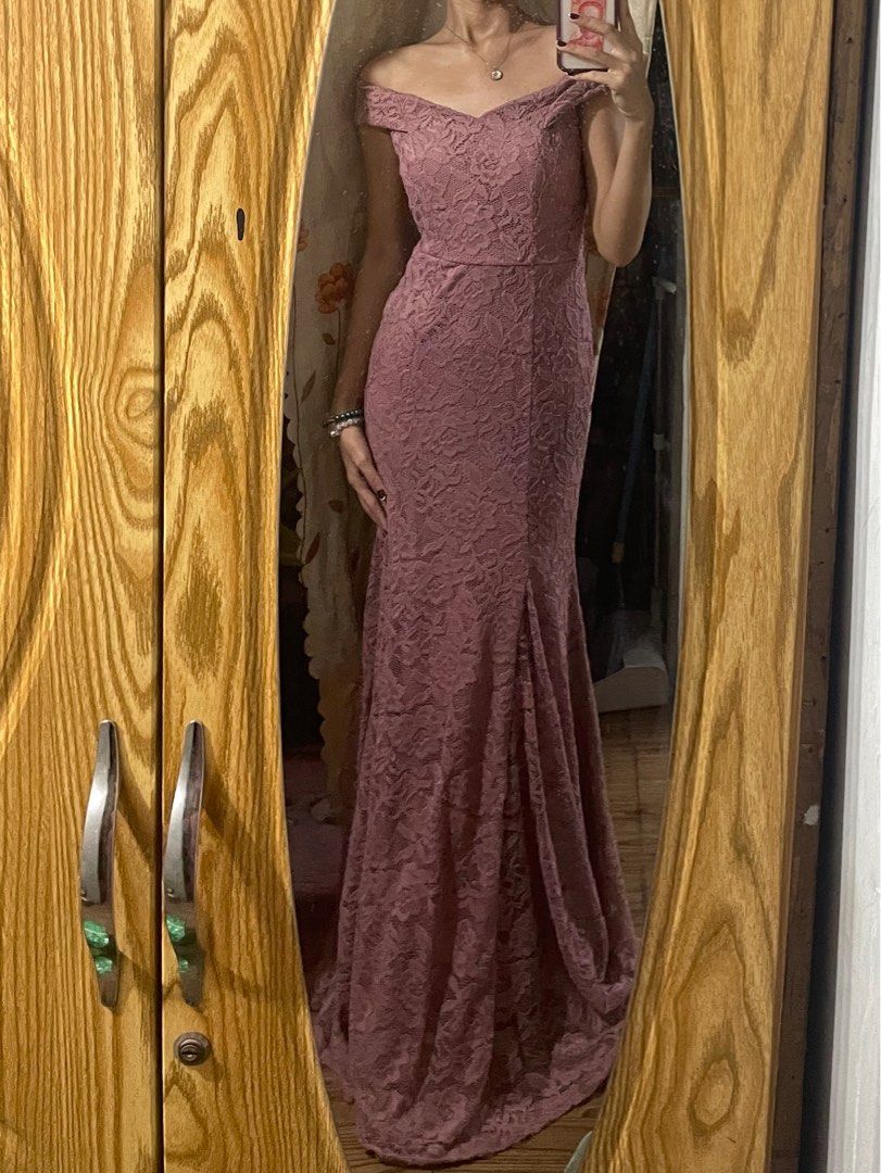 strapless open back dress Eyelet Ruffle Dress