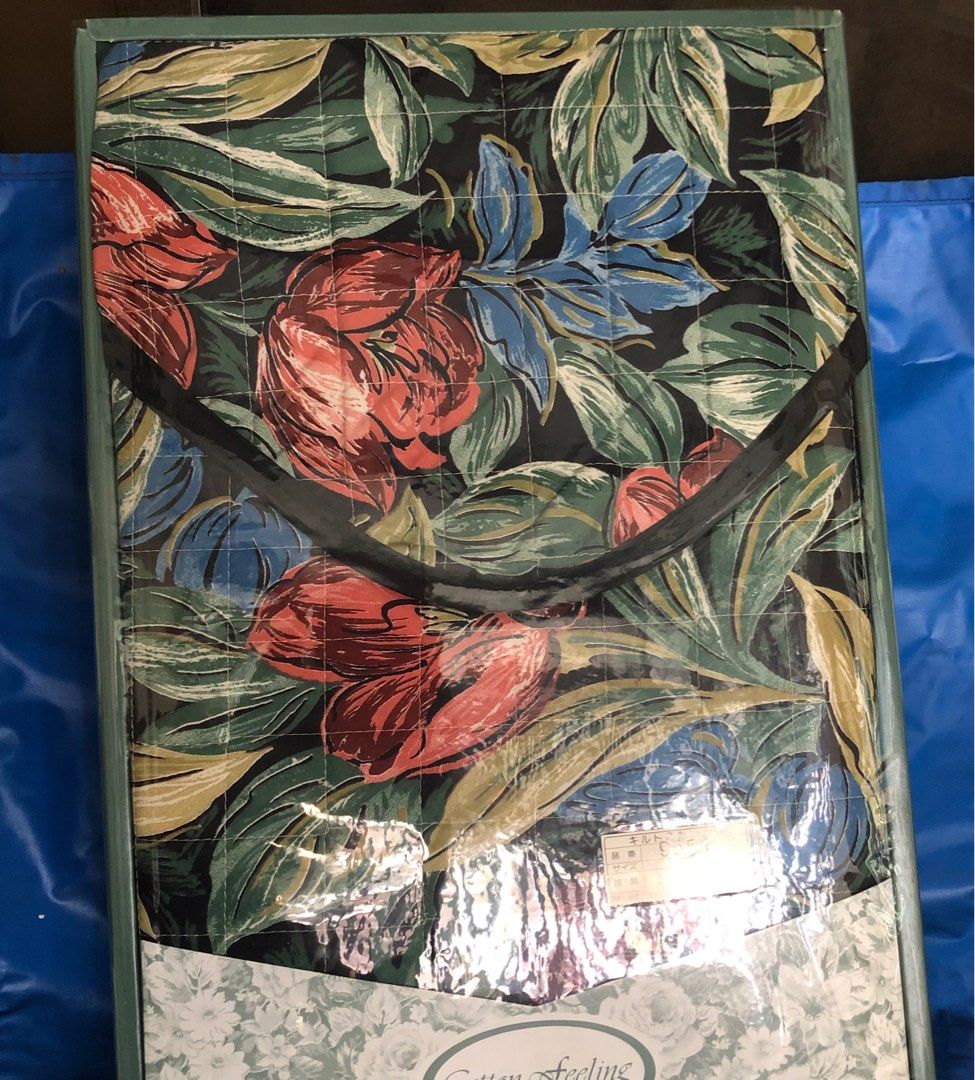 QUILTED KOTATSU TOP BLANKET(lightweight) (Category: Bedding & Towels) located in Caloocan City. Submitted by e_o62059 (Listing ID 1314541899, Image 1). Description: Japan branded brand new in original box ; pristine condition Size 200cm Materials and size photos included and translated .