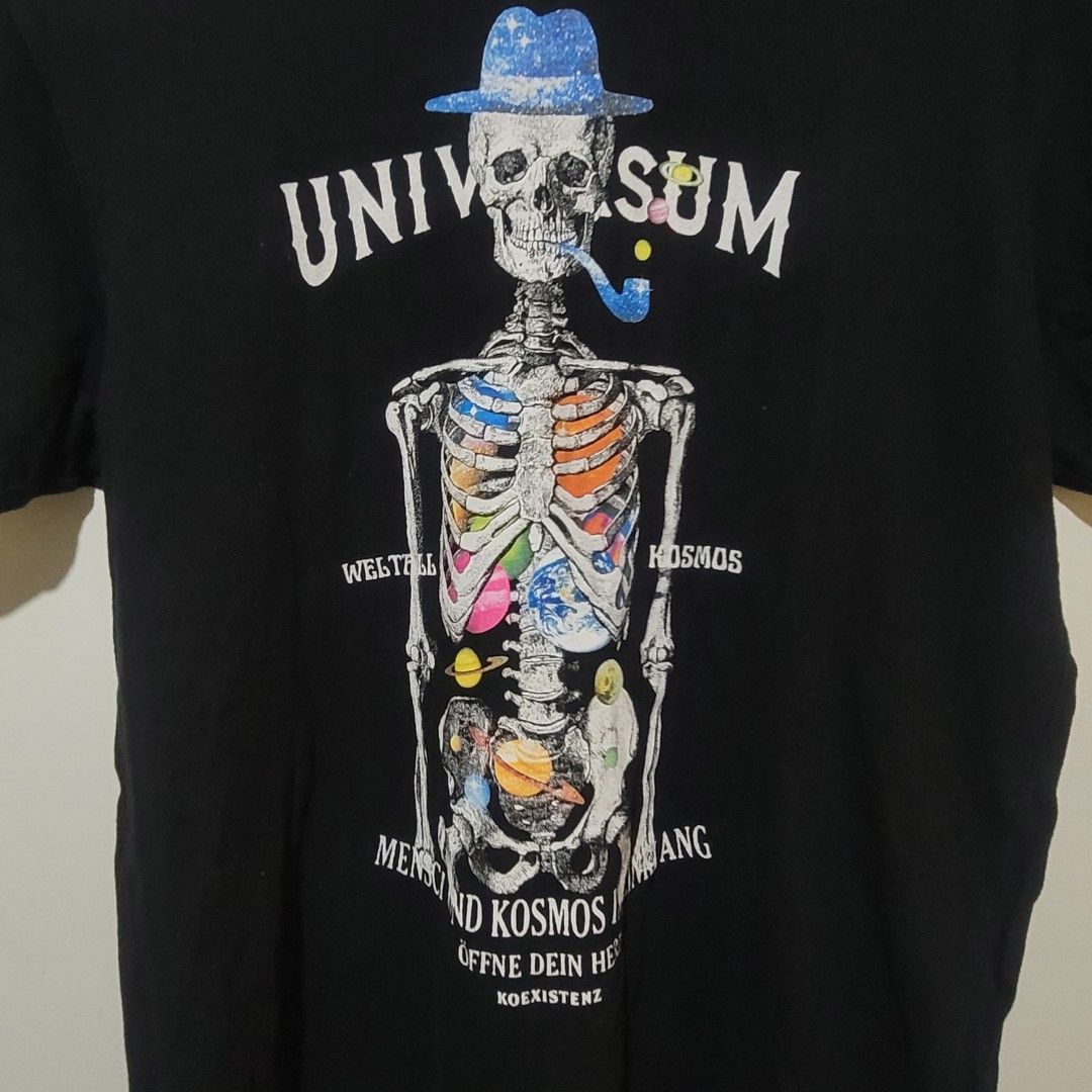 Random Skeleton T-shirt (Category: Tshirts & Polo Shirts ) located in Manila. Submitted by mjsabado74120 (Listing ID 1314370938, Image 1). Description: Random Skeleton T-shirt Excellent Condition No issue Length 27.5 Width 20.5.