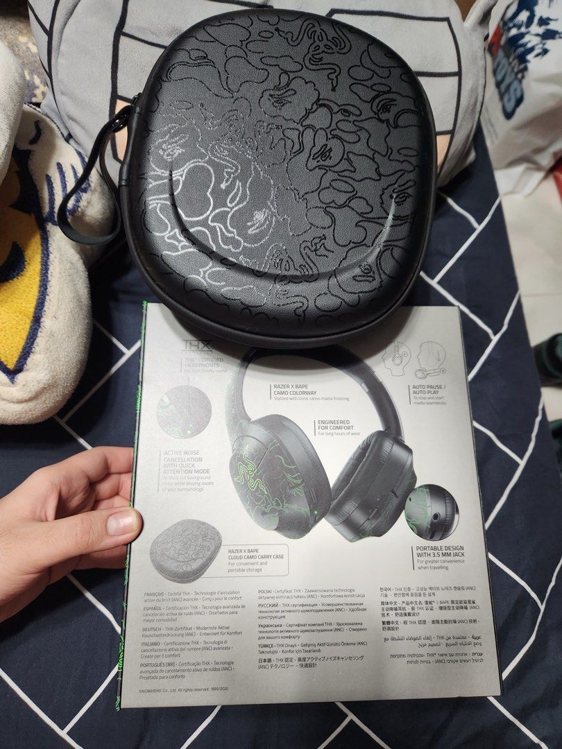 Razer X Bape wireless headset, Audio, Headphones Headsets on